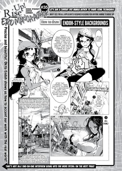 Okito Endoh Interview! One Point Advice Corner #35 cover