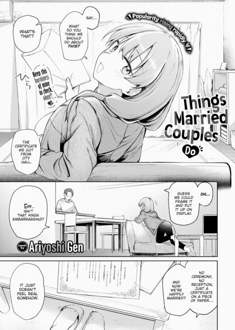 Things Married Couples Do cover
