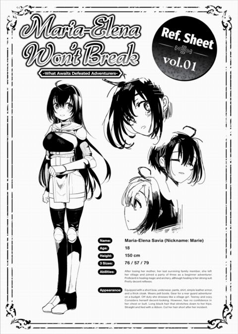 Maria-Elena Won't Break - Ref. Sheet vol.01 cover