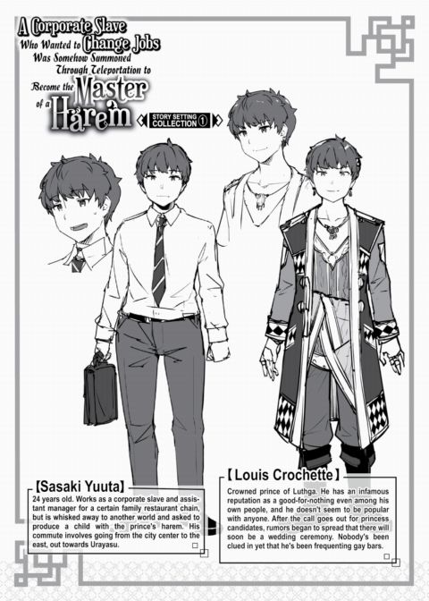 A Corporate Slave Who Wanted to Change Jobs Was Somehow Summoned Through Teleportation to Become the Master of a Harem ~Story Setting Collection 1~ cover