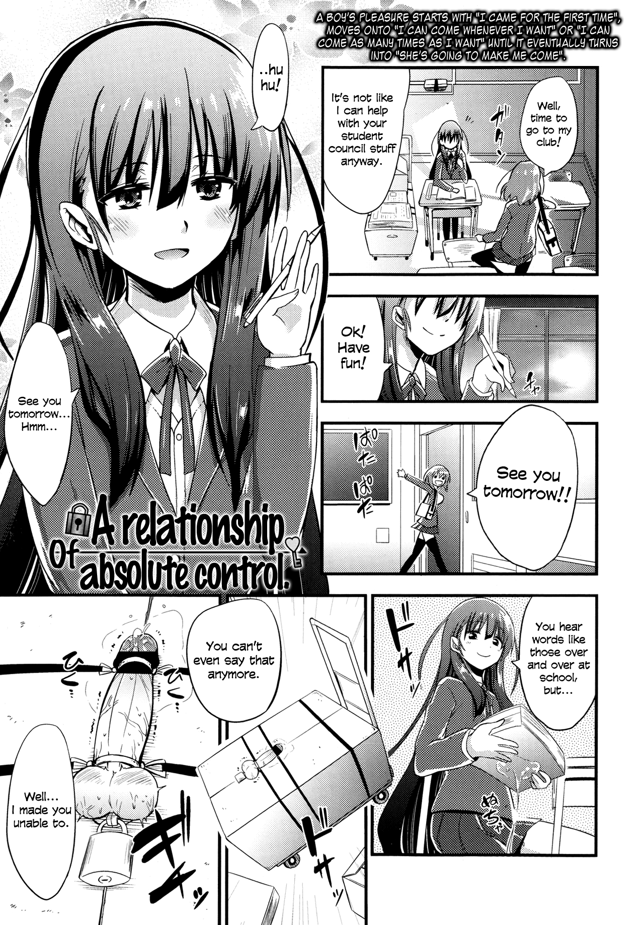 A relationship of absolute control (Girls forM Vol. 04) [English] =LWB= cover