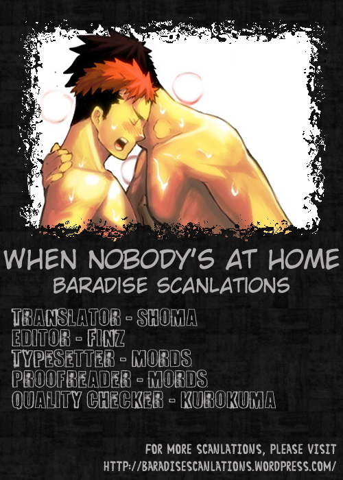 When Nobody’s At Home cover