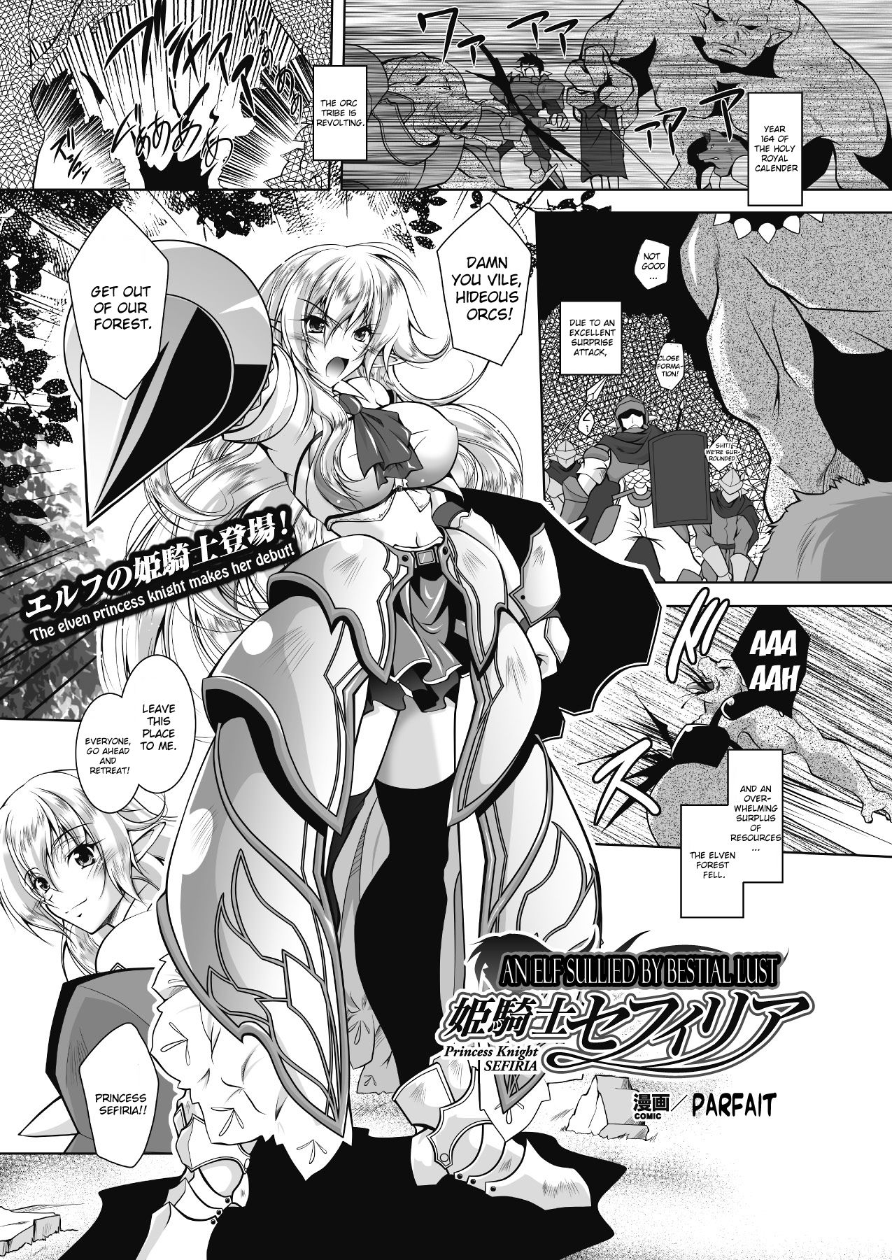 An Elf Sullied by Bestial Lust Princess Knight Sefiria cover