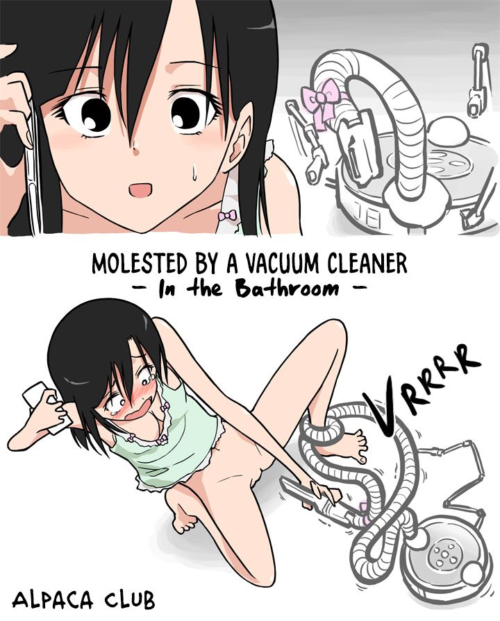 Molested by a Vacuum Cleaner - In the Bathroom - cover