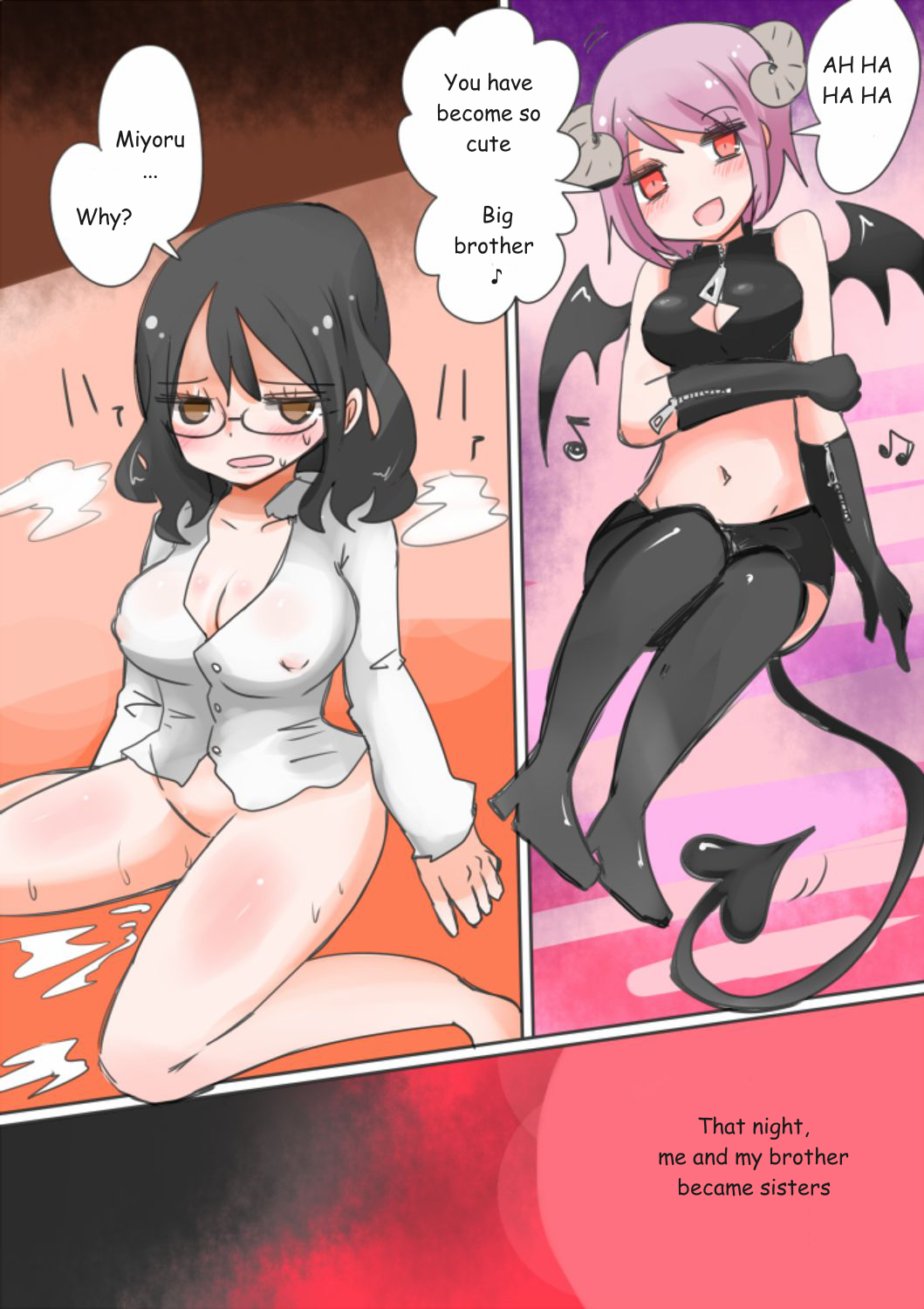 Otouto Succubus-ka! Inma no Kyoudai Nyotaika Sakusen 1-2 cover