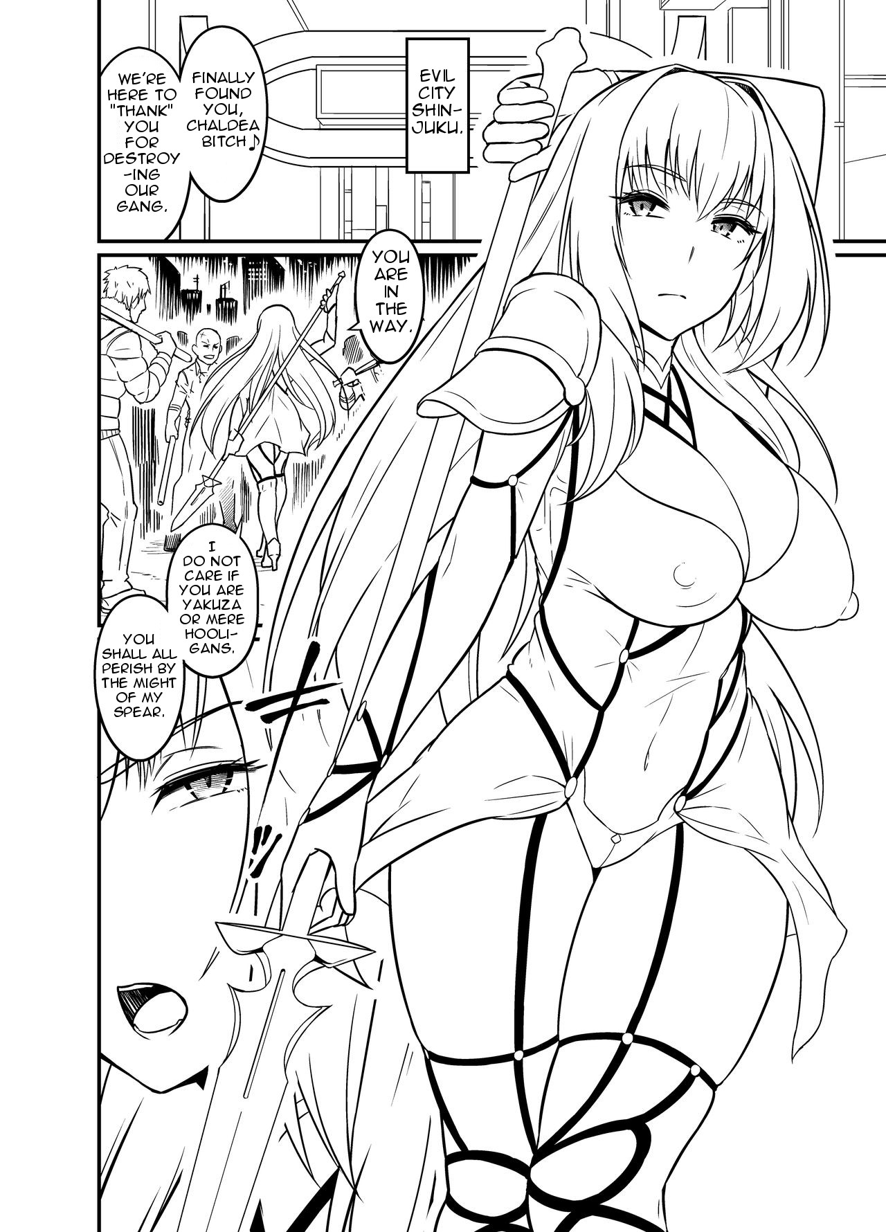 Scathach vs Deliquents cover
