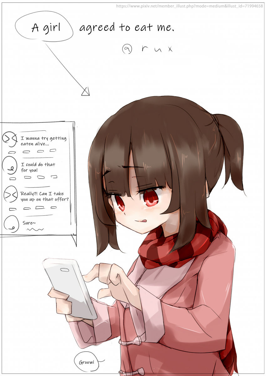 A girl agreed to eat me cover