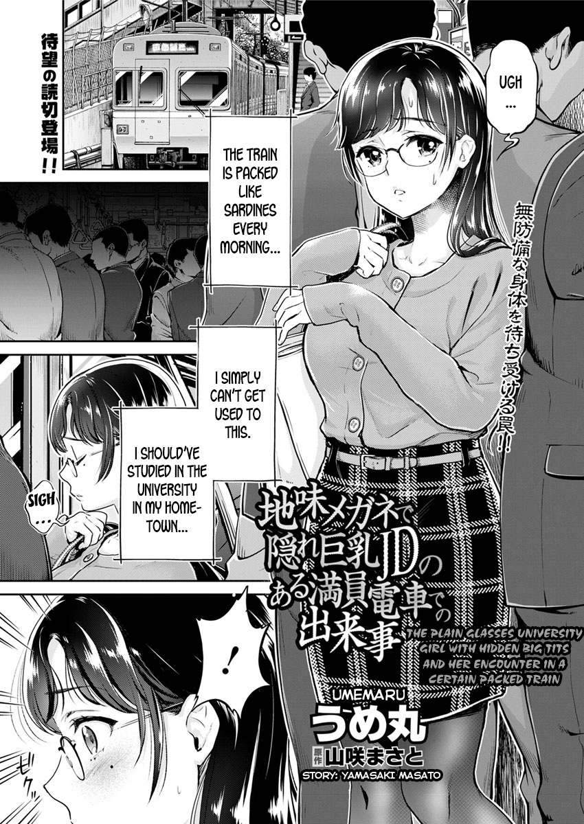 The Plain Glasses University Girl with Hidden Big Tits and her Encounter in a Certain Packed Train cover