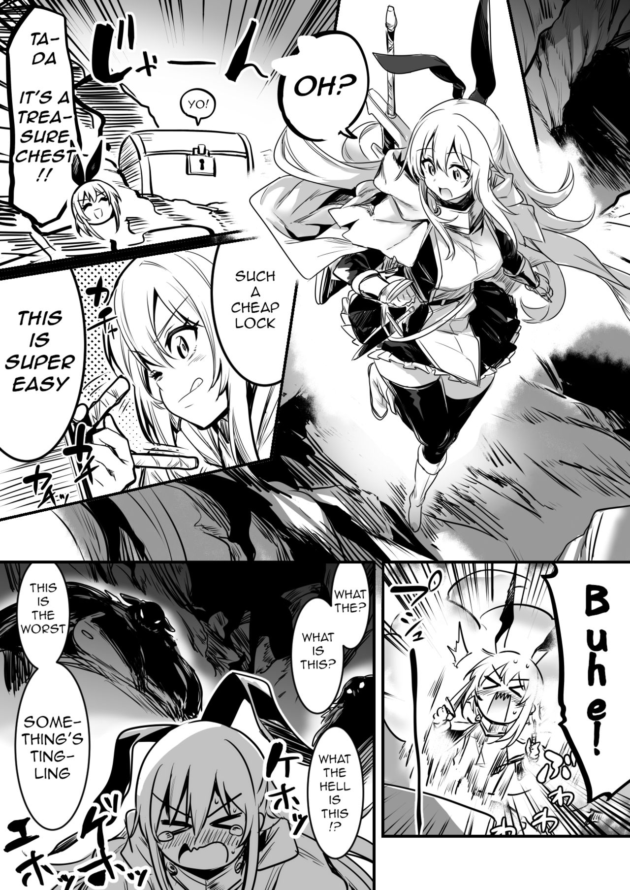 Adventurer-chan Gets Caught in a Trap and is Taken Away cover