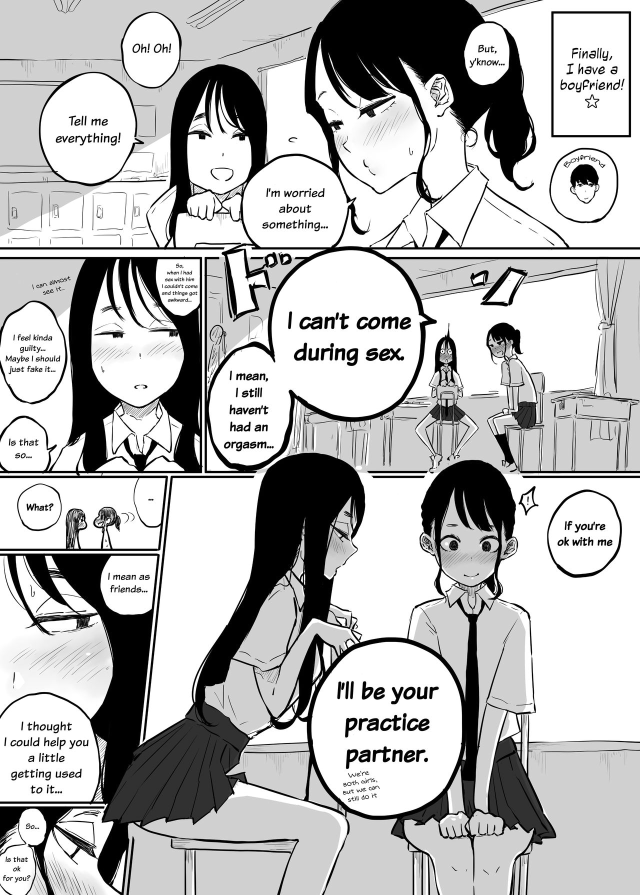 My Female Friend Became My Practice Partner So I Can Get Better at Sex with my Boyfriend cover