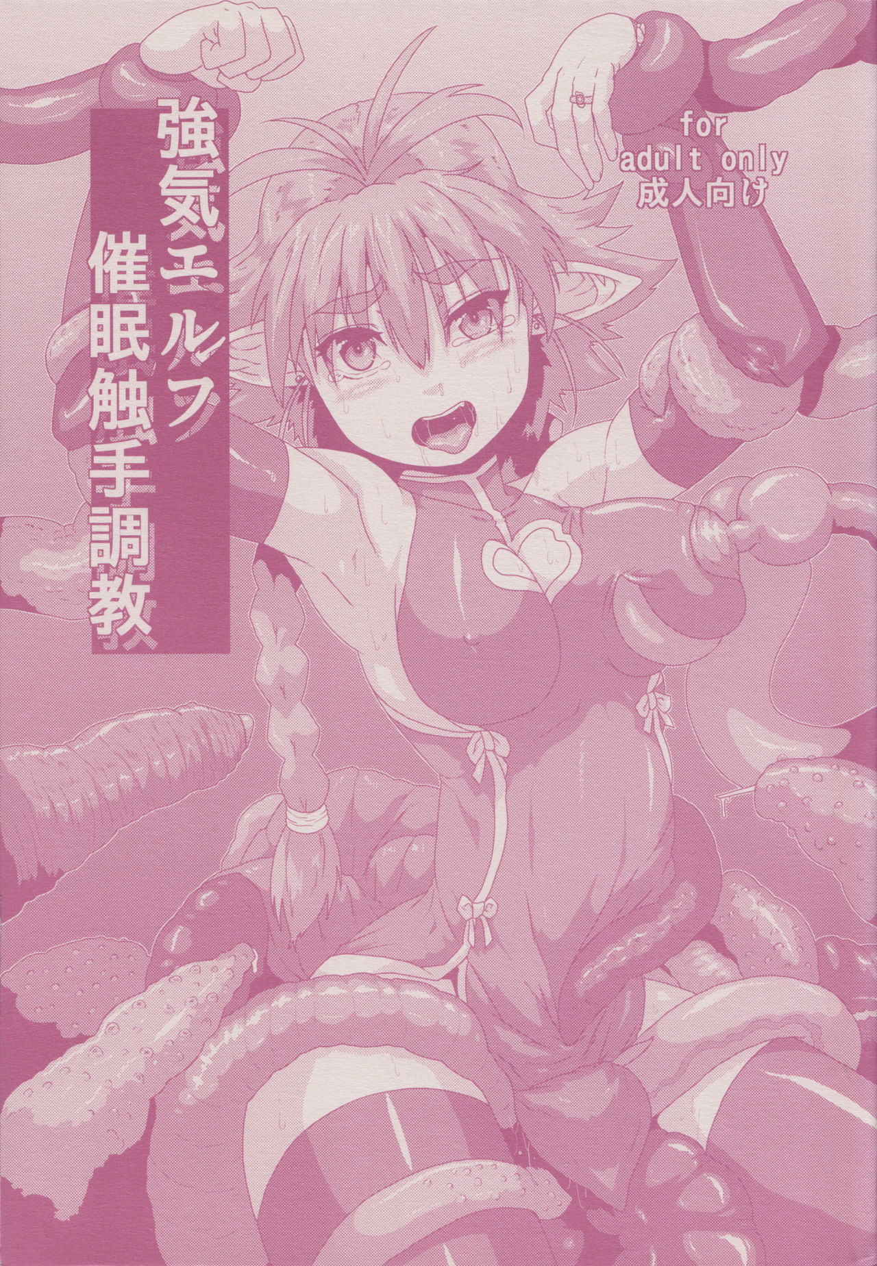 Tsuyoki Elf Sennou Shokushu Choukyou cover