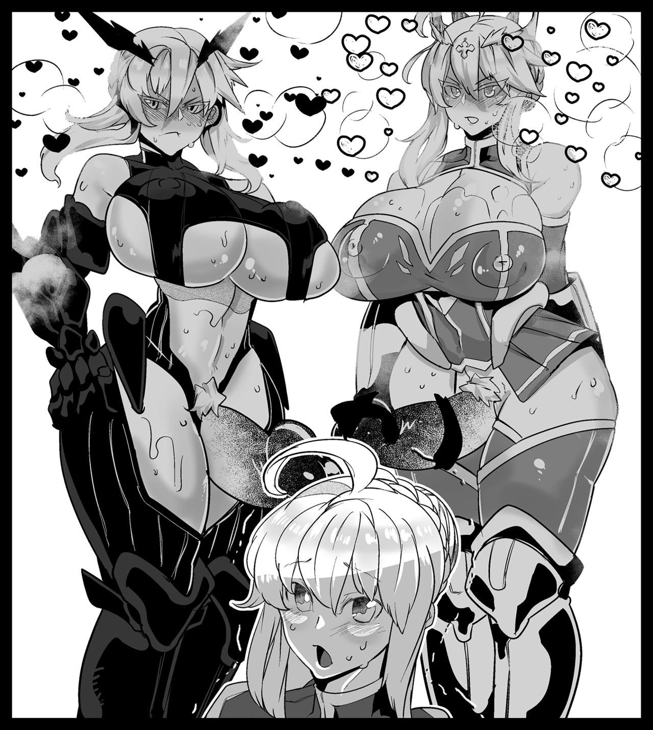 Futanari Lesbian Sex Where Artoria Fucks Artoria cover