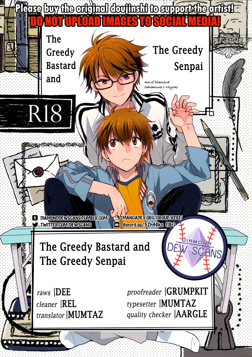 The Greedy Bastard and the Greedy Senpai cover