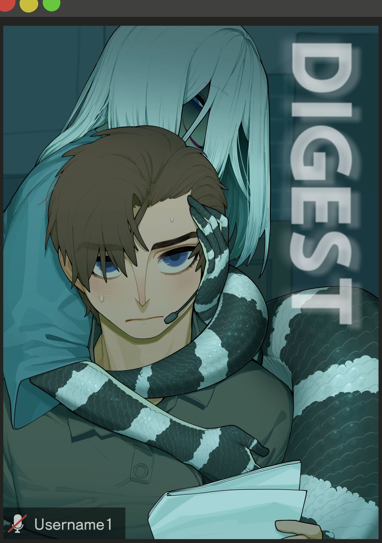 Wholesome diligent husband x Lewd sleepy Snake wife cover