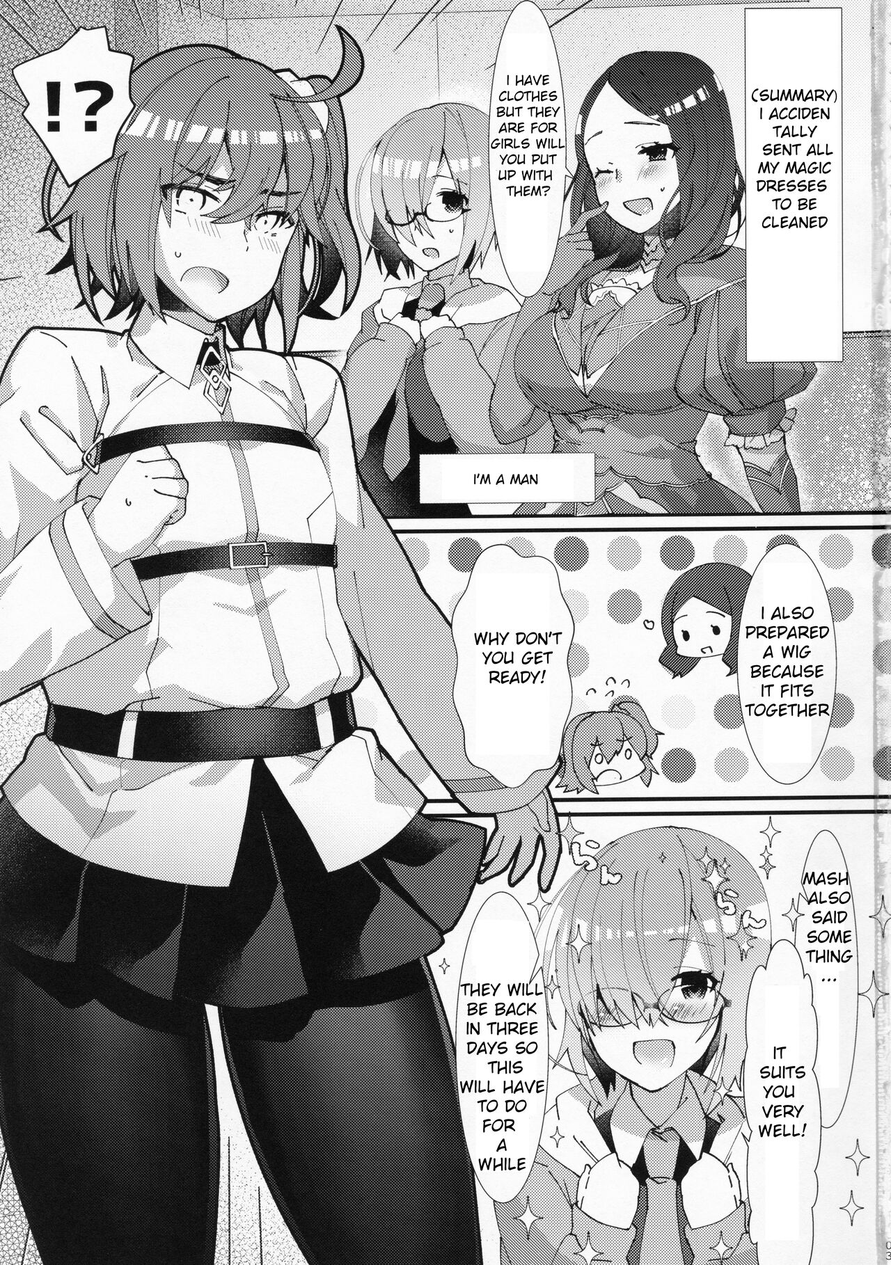 Josou Saserarete Futanari Kouhai Servant ni Onnanoko ni Sarechau Hon cover