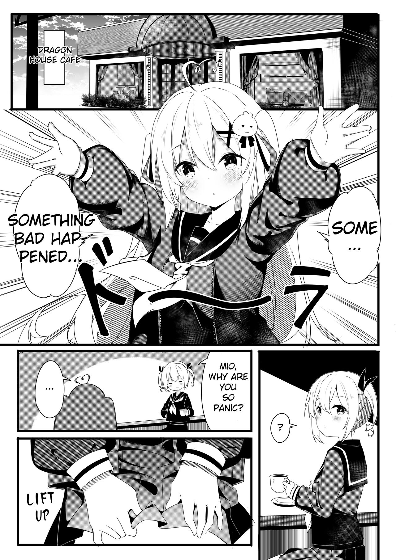 Mio's panties are missing cover