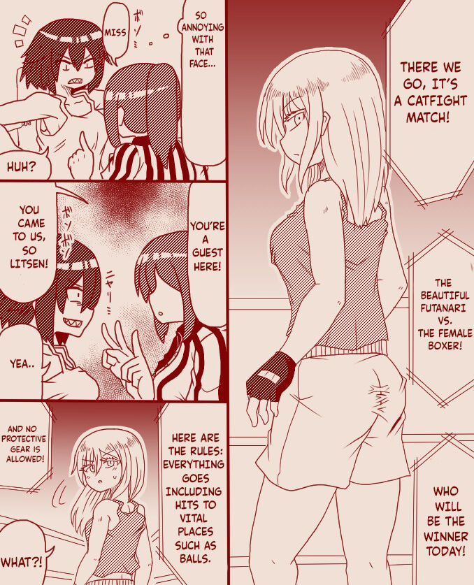 A futanari girl gets her balls hurt during body check cover