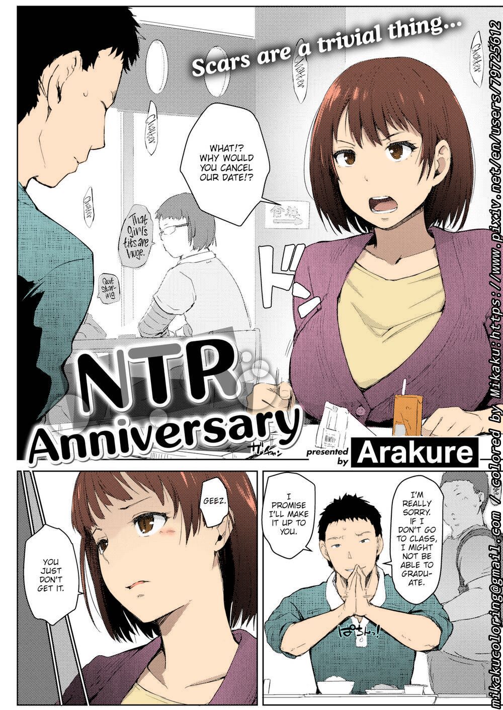 NTR Anniversary + ) [Syukurin] Mitsuha ~Netorare~ (Kimi no Na wa.) [English] [Colorized] by Mikaku cover