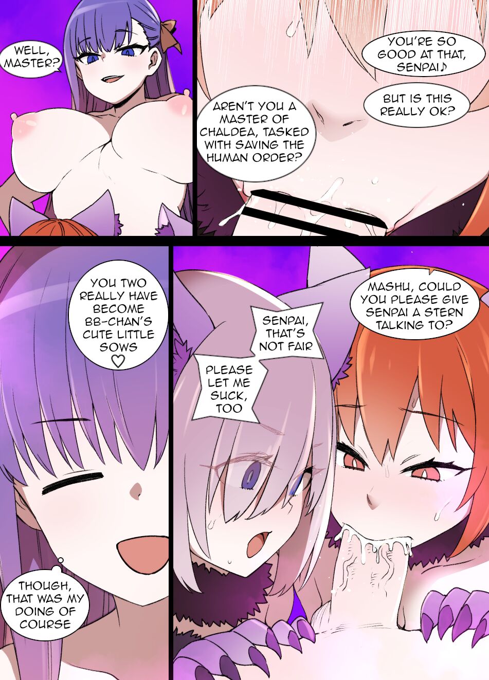 FGO Brainwashing Singularity Gudako & Mashu Bimbofication cover