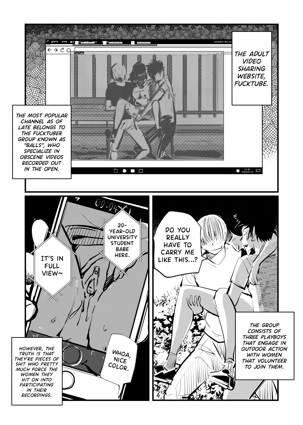 The Lewd Girl Tortured Their Balls While Suffering From Their Advances cover