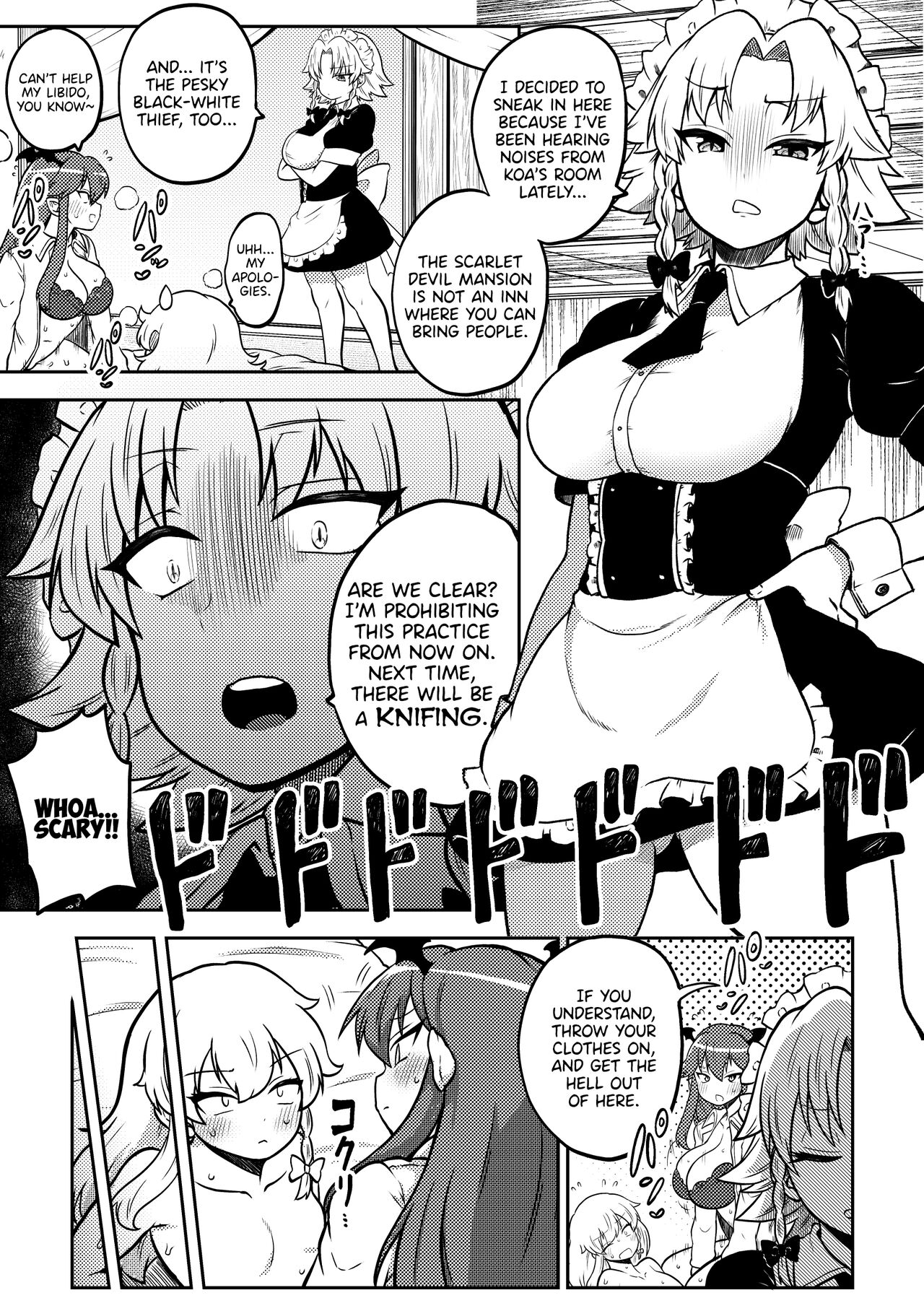 Zetsurin Marisa to Koakuma to Sakuya cover