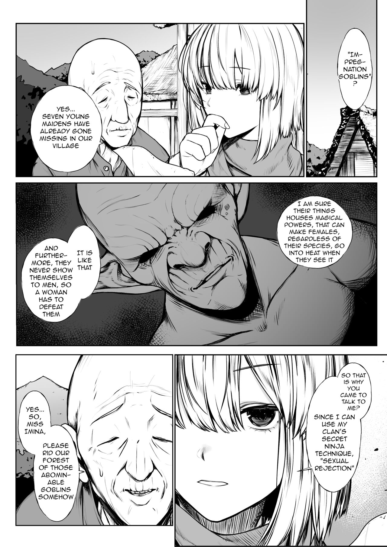 The Story Of The Female Ninja Succumbing To Goblins cover