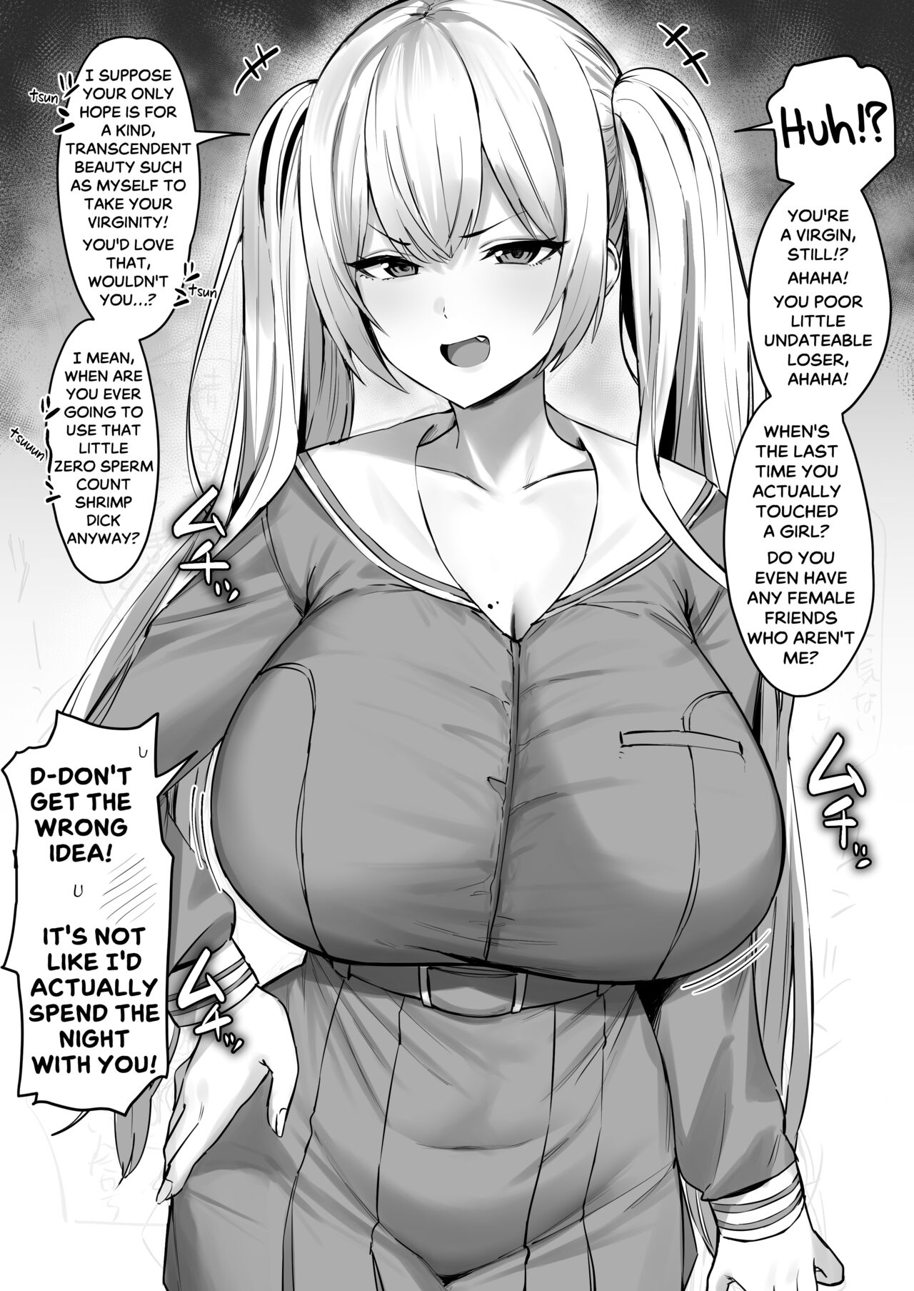 Tsuper Tsundere Twintail Blonde Mistakes You as a Virgin cover