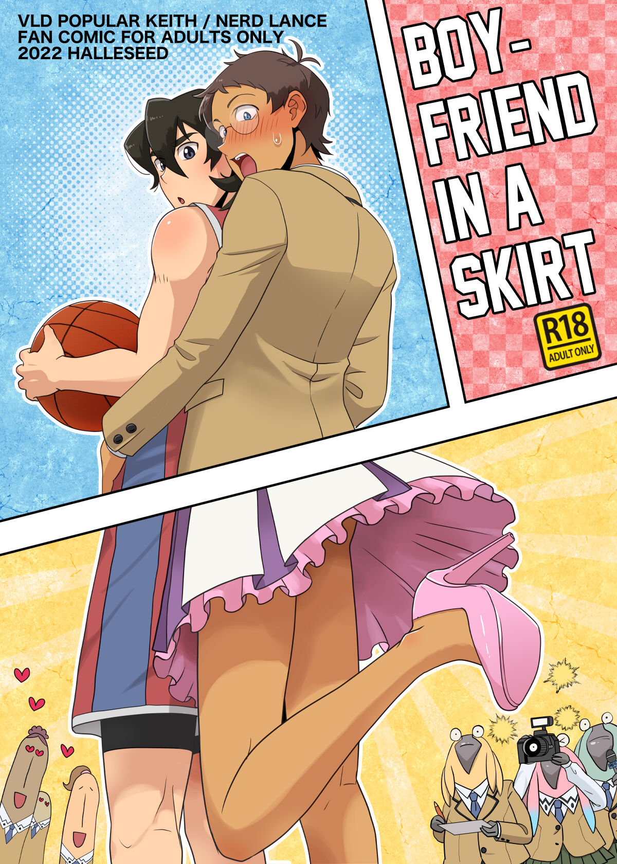 Boyfriend in a skirt cover