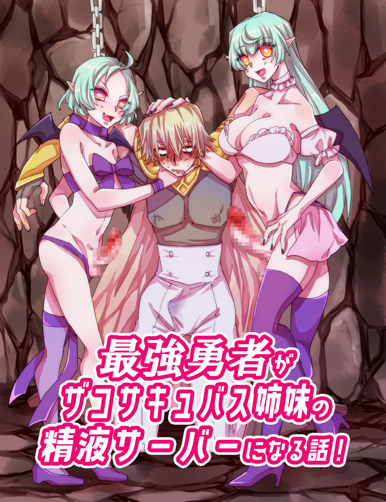 Saikyou Yuusha ga Zako Succubus Shimai no Seieki Server ni naru Hanashi! cover