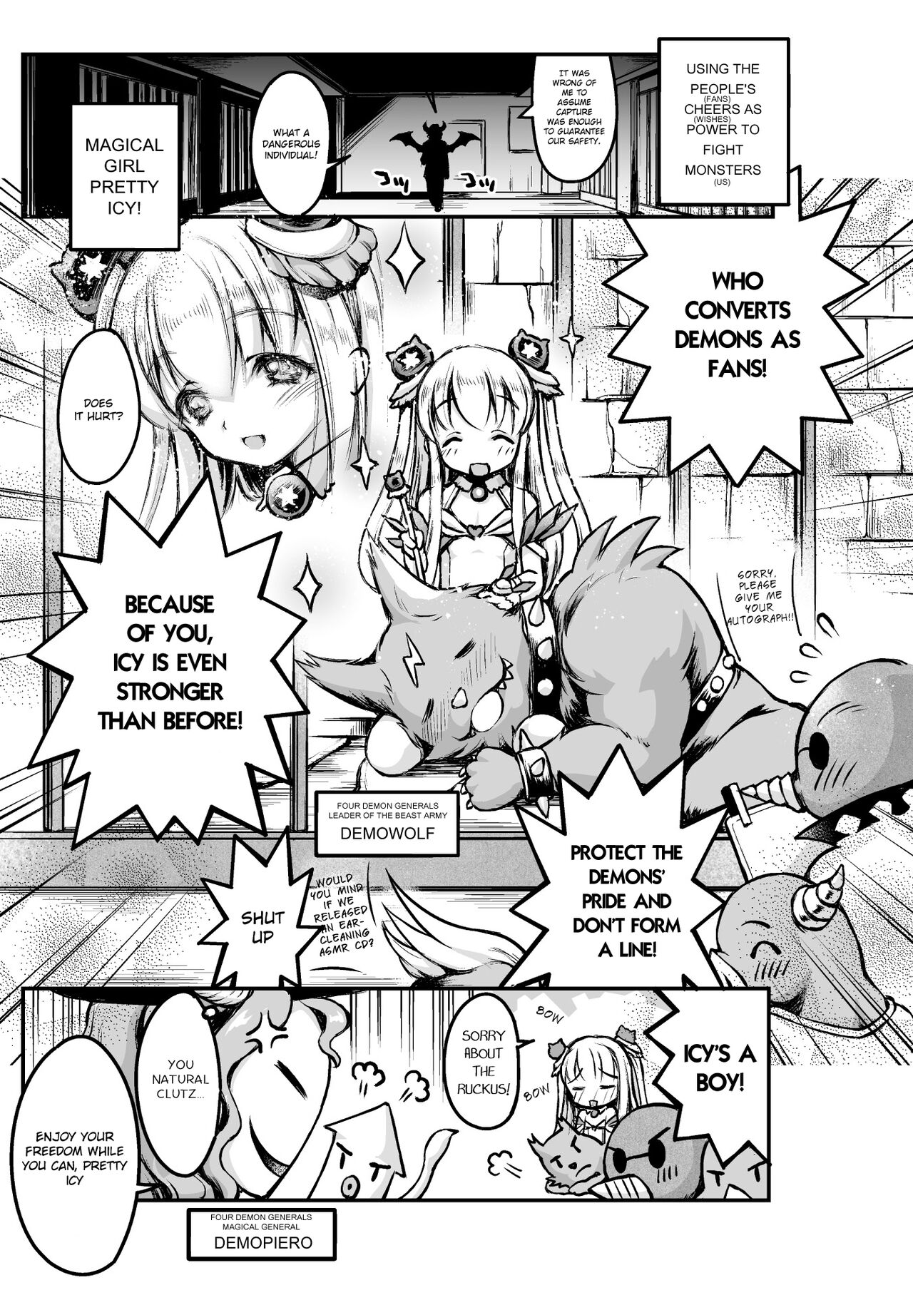 Otokonoko Mahou Shoujo Pretty Icy~Icy Dai Pinchi!? Haritsuke-Shaiminshoukei Show Daihaishin~ cover