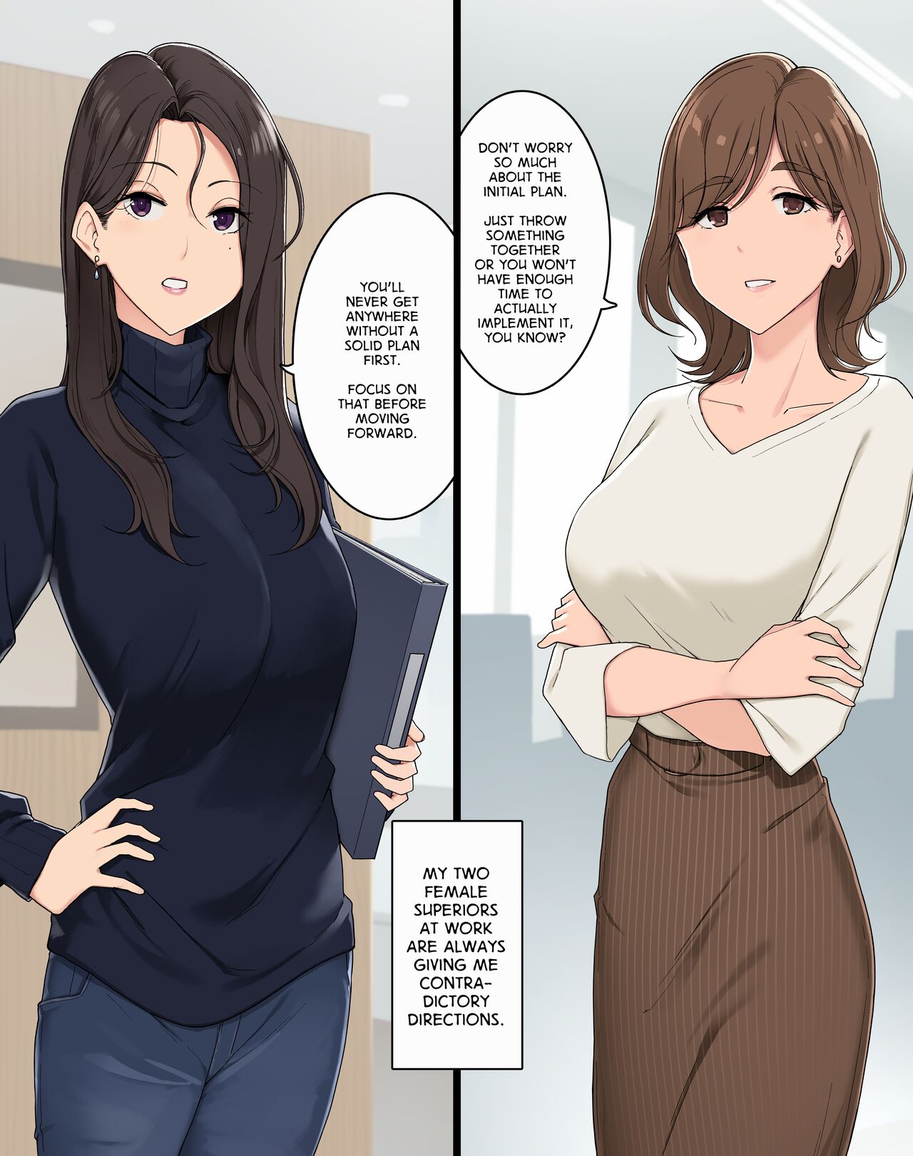 Beset on Either Side by My Female Superiors, My Brain Short-Circuited cover