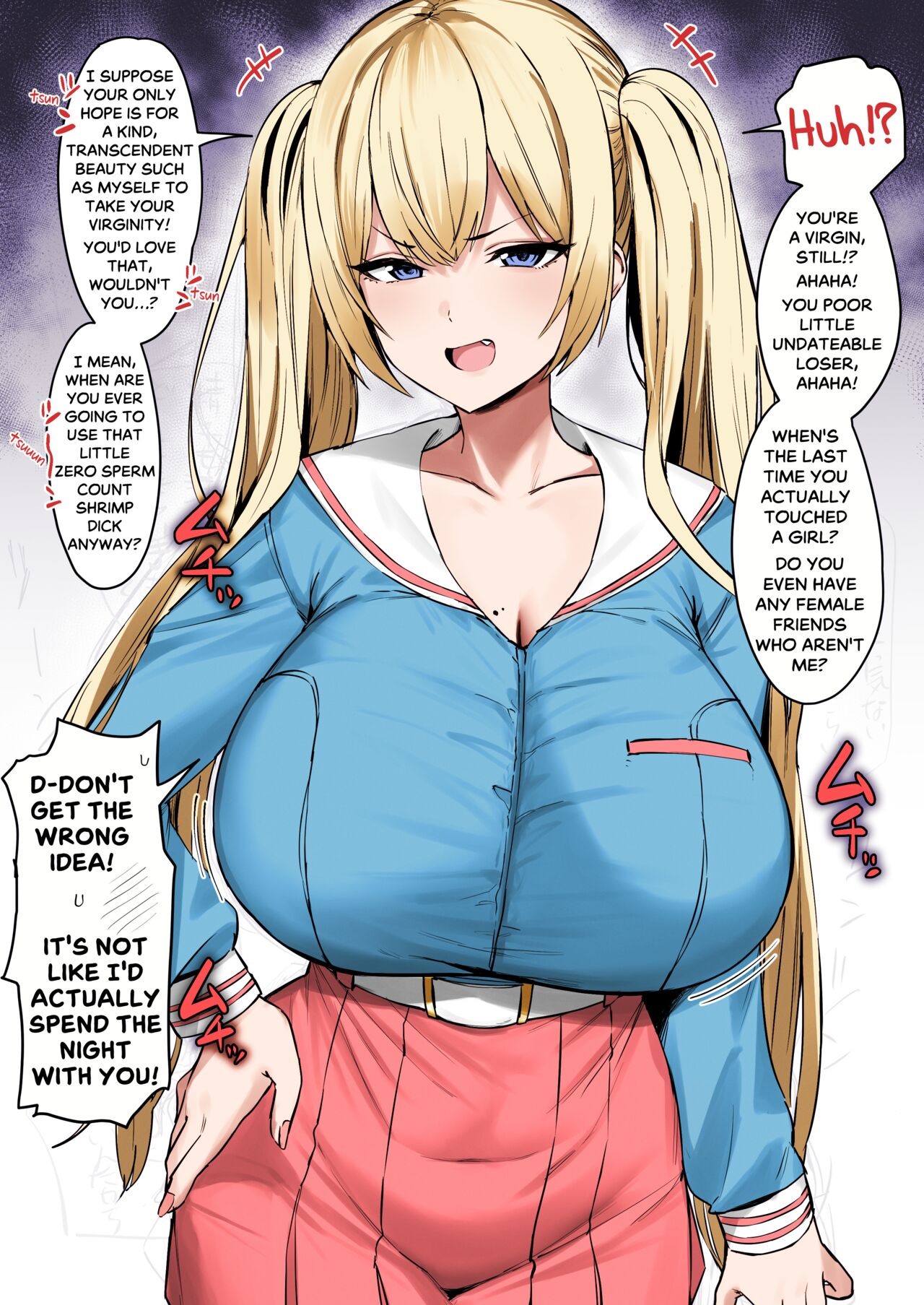 Tsuper Tsundere Twintail Blonde Mistakes You as a Virgin cover