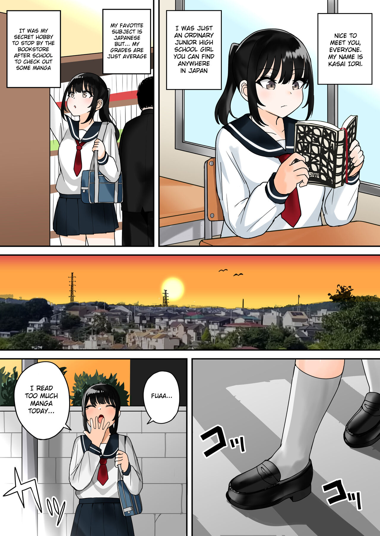 An ordinary middle school girl got reincarnated to another world and raped cover