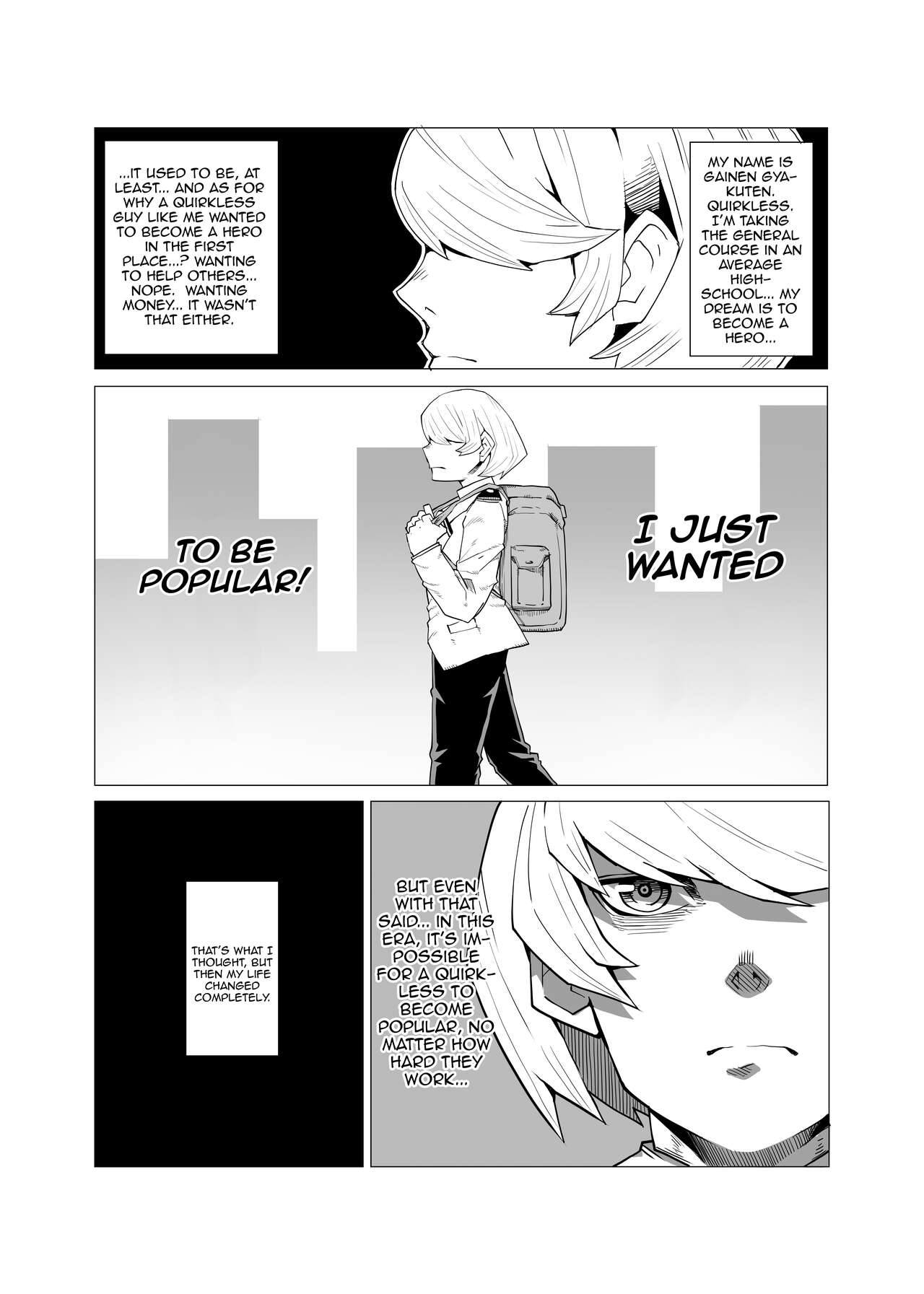Inverted Morality Hero Academia cover