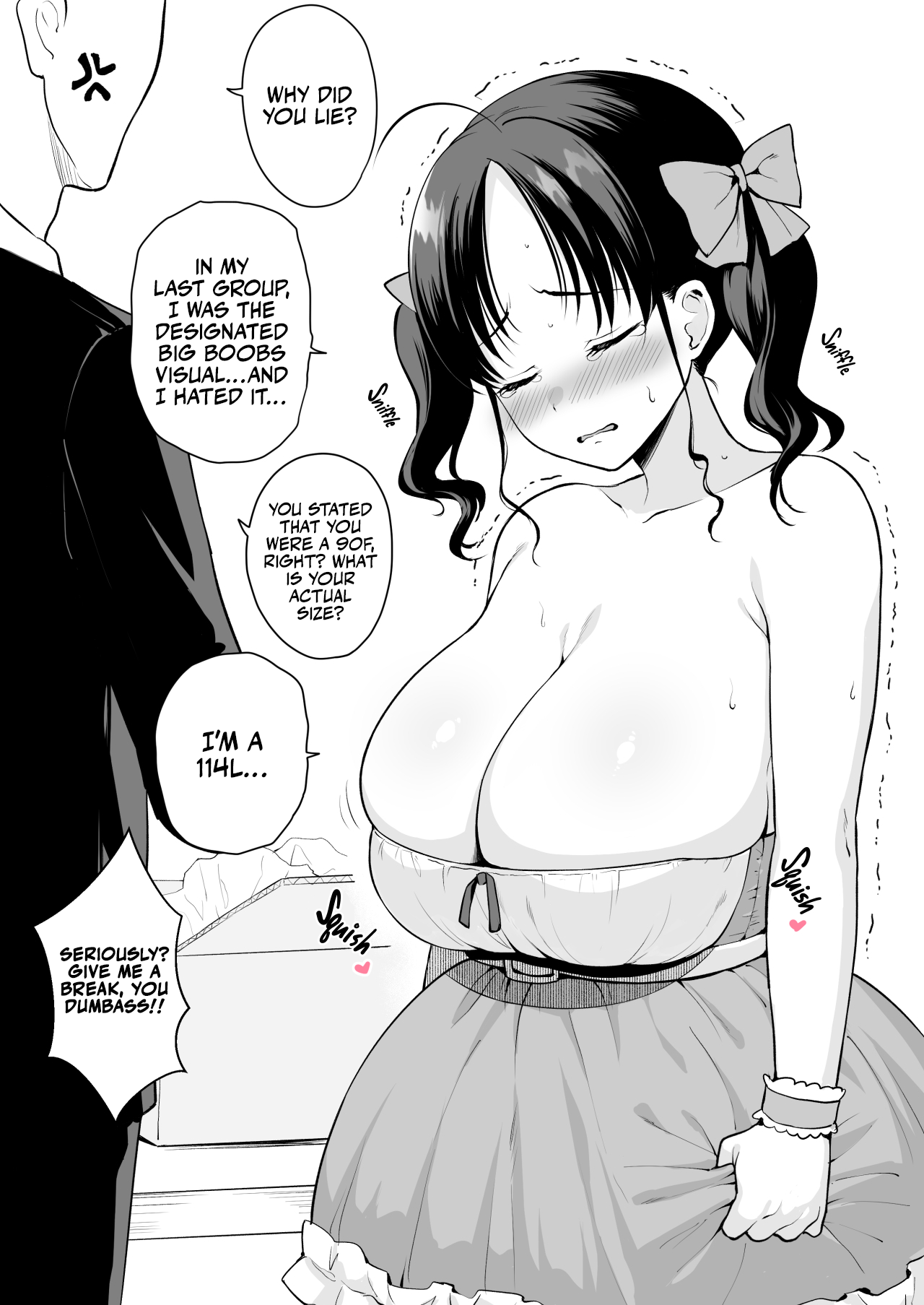 A Determined, Saggy Breasted Underground Idol Gets Punished with Sex for Underreporting Her Bust Size by P-san cover