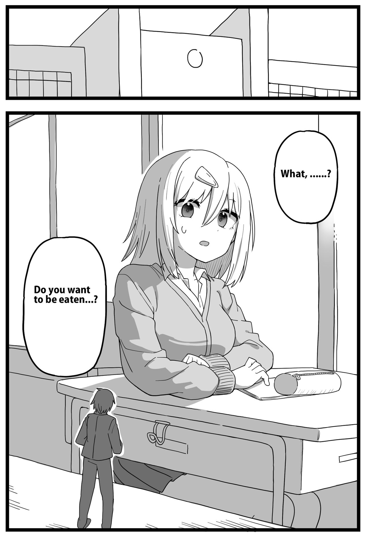 Manga - He really wants to be eaten by a girl cover