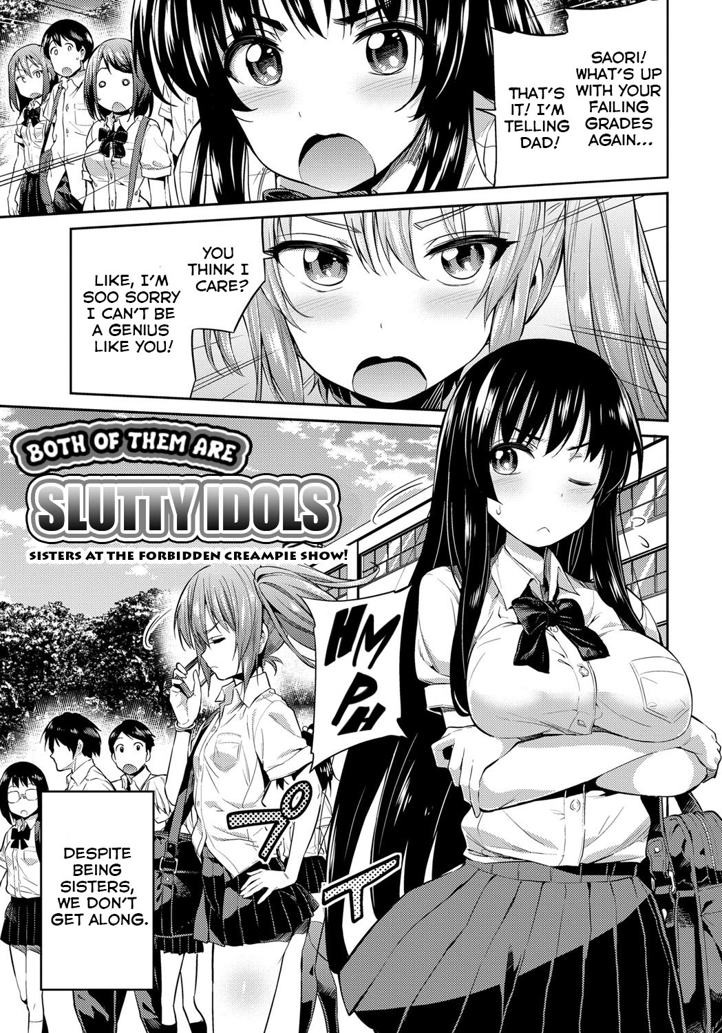 Both of them are Slutty Idols ~Sisters at the Forbidden Creampie Show!~ cover
