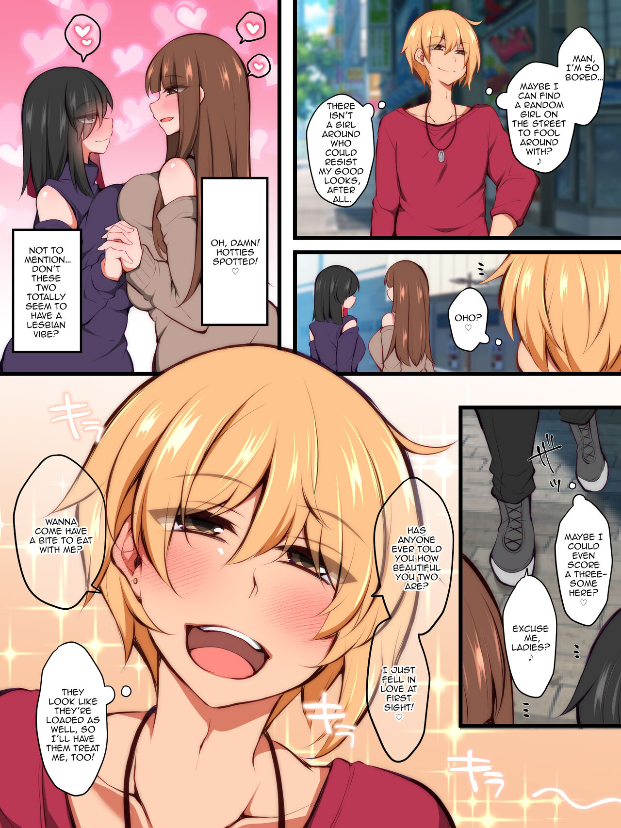 A Man Who Tried to Get Between a Futanari Lesbian Couple cover