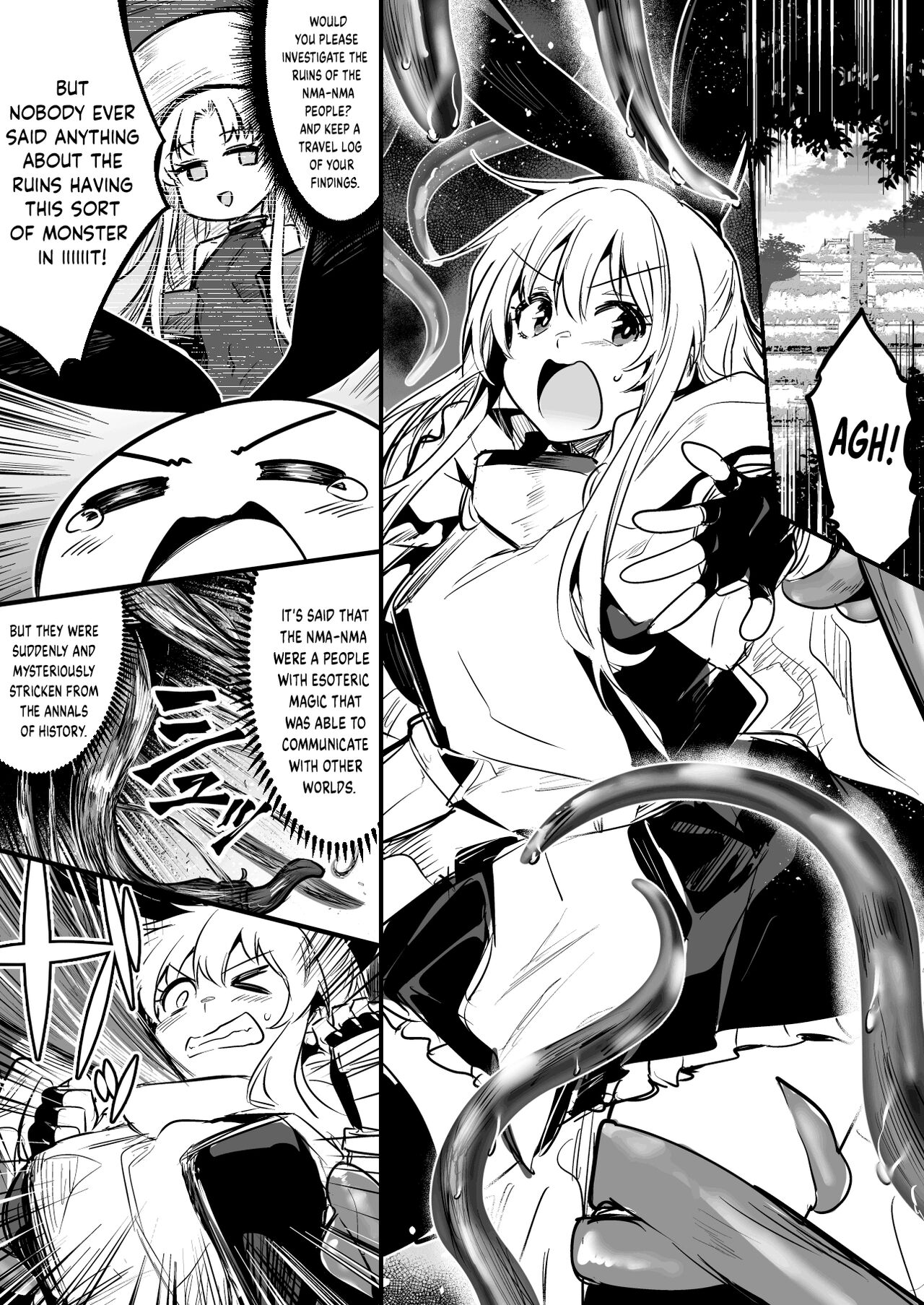 Shokushu Seibutsu ni Toro Toro ni Kaihatsusareteshimai, Futatabi Mizukara Shokushu o Mukaeire Katsuboshiteita Kairaku o Rannoshichau Bokensha Chan cover