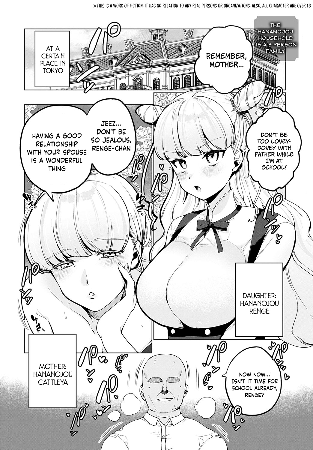The Hananojou household is a 3 person family cover
