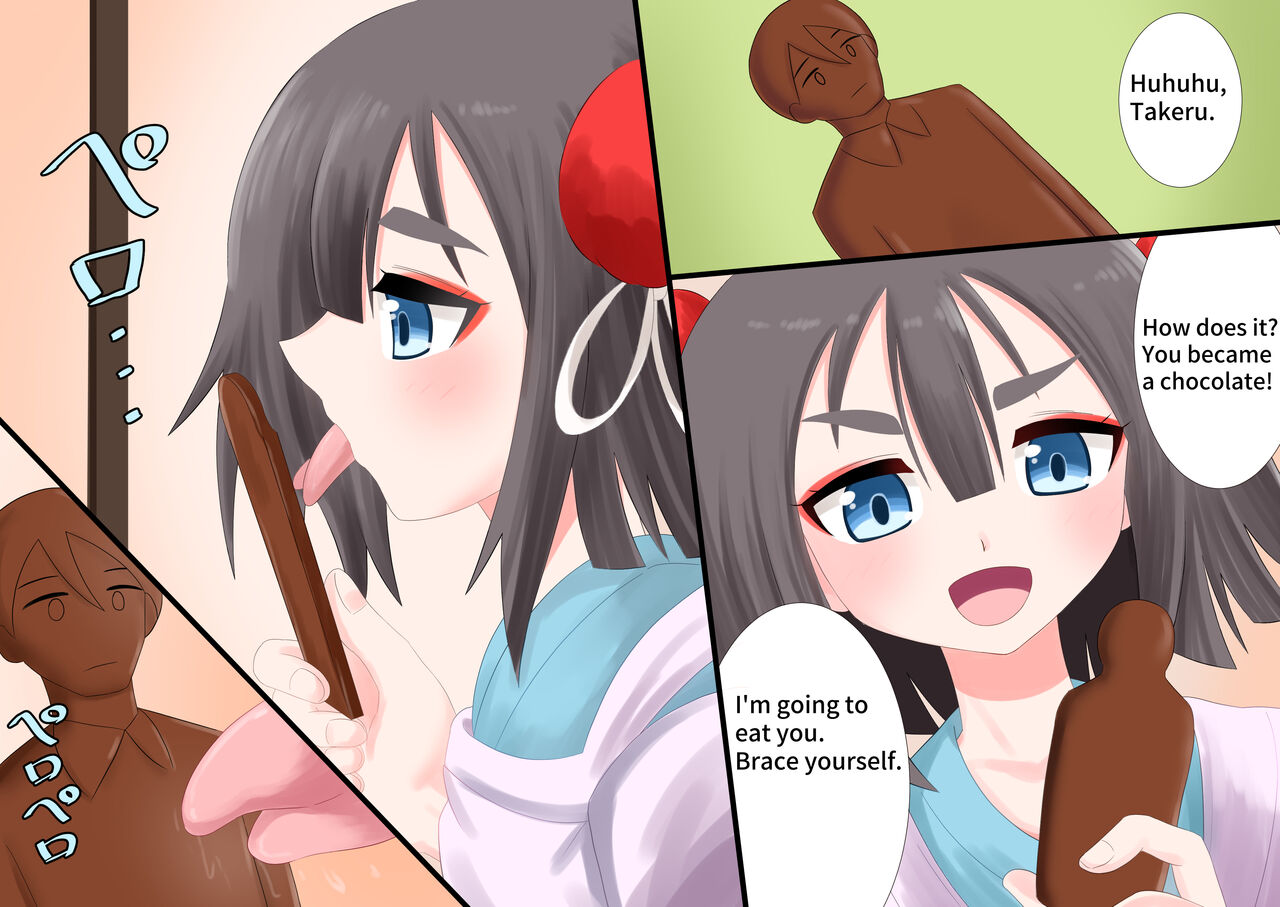 It can be eaten like Chocolate. cover