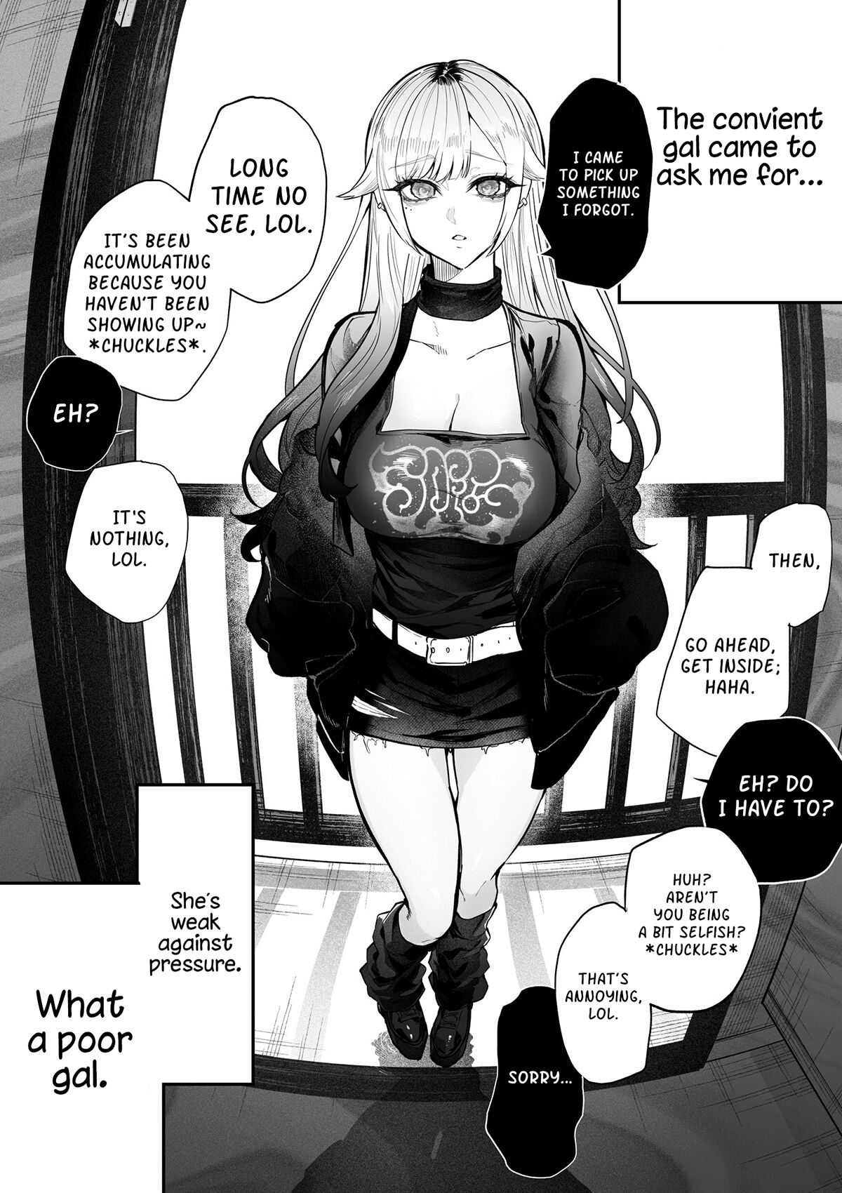 The Day I Decided to Make My Cheeky Gyaru Sister Understand in My Own Way (Chapter 3) - The Convenient Gal cover