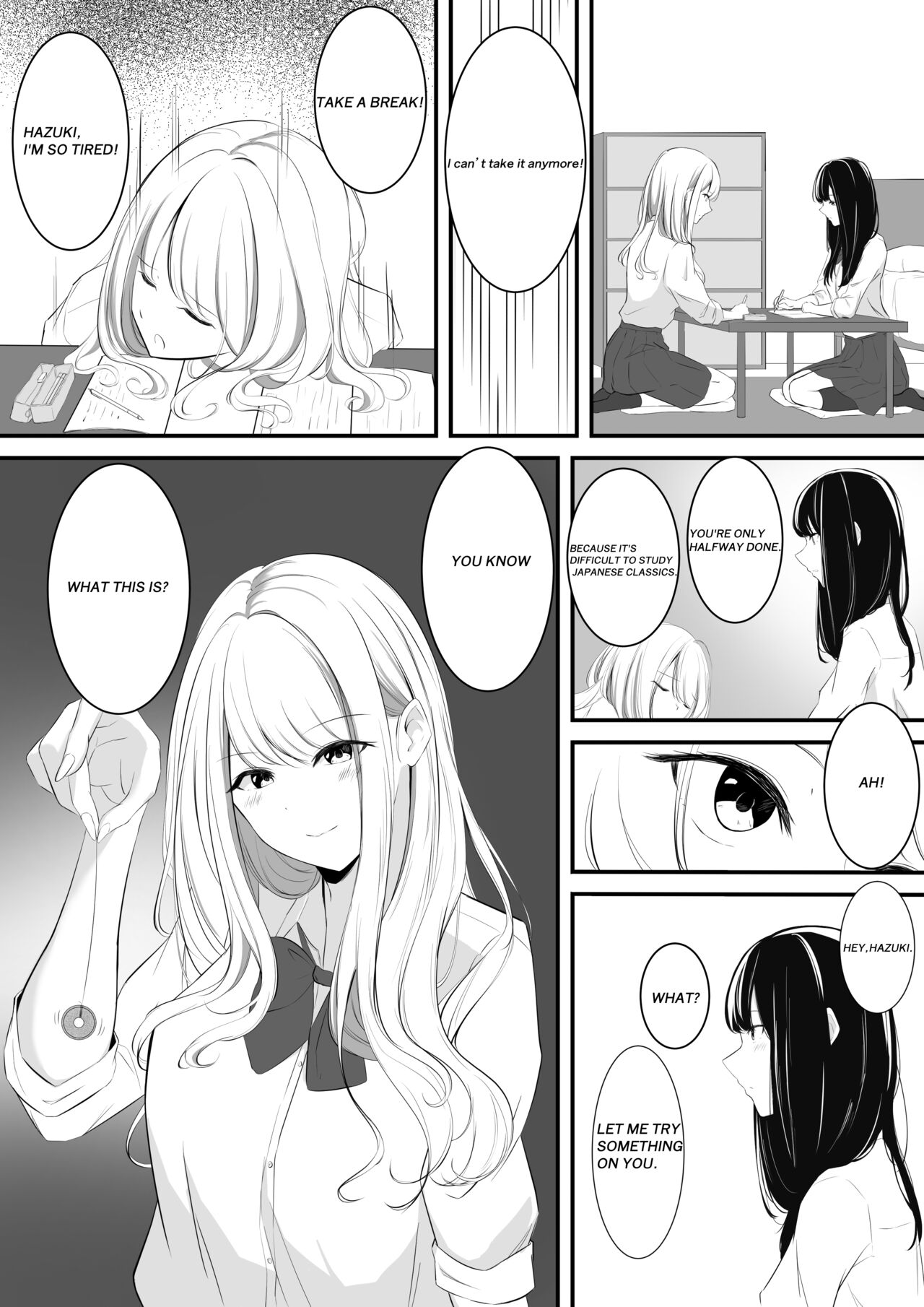 Yuri comic Part 1 and 2. cover