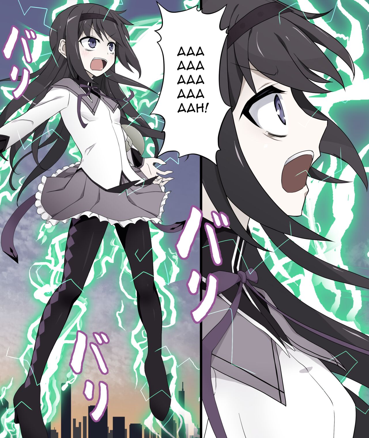 Homu Homu forced to untransform by electric shock cover