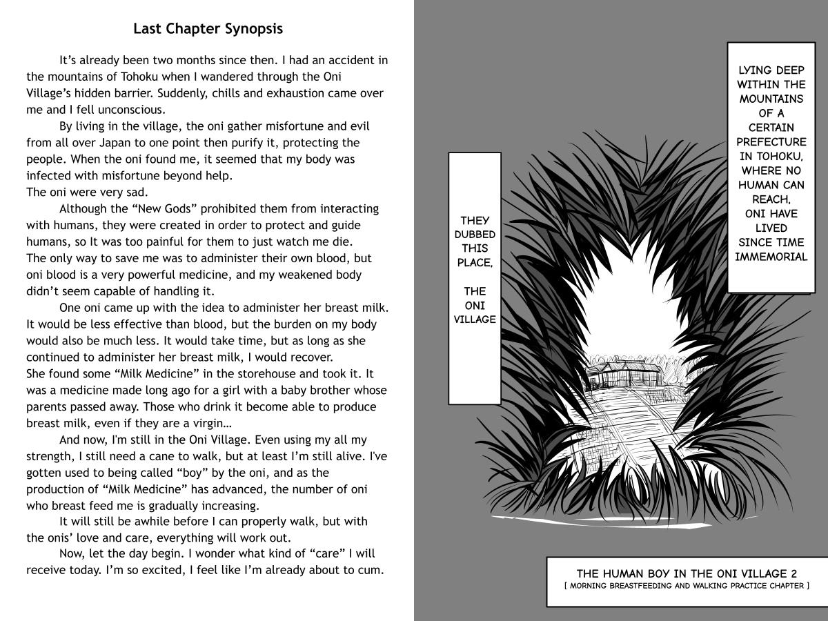 The Human Boy in the Oni Village 2 - Morning Breast Feeding and Walking Practice Chapter cover