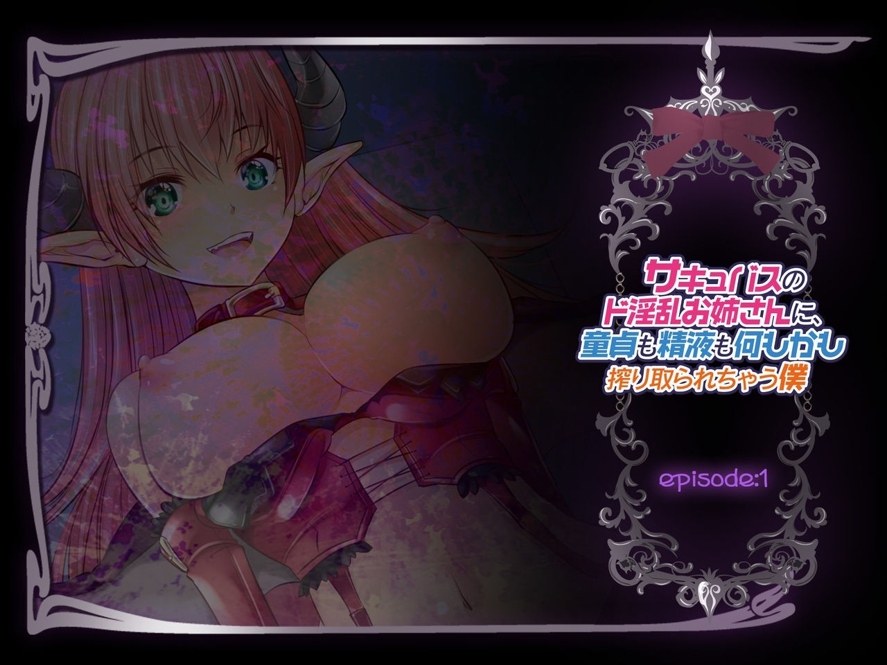 Succubus no Doinran Onee-san ni, Doutei mo Seieki mo Nanimokamo Shiboritorarechau Boku cover