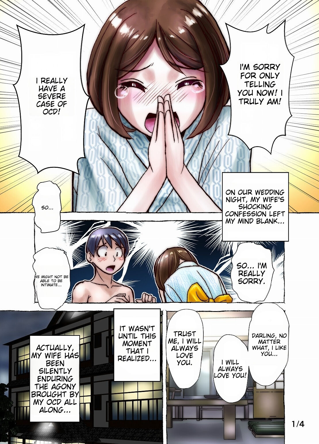 What about your first night as a newlywed with a germaphobic wife? Part 1 + 2 cover