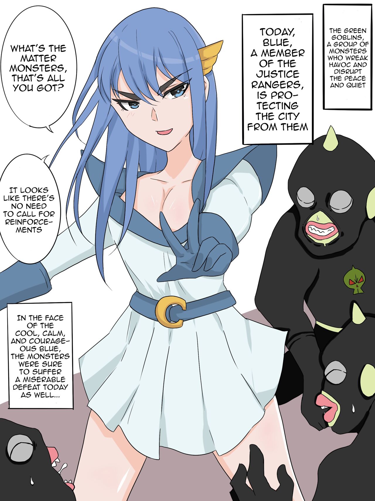 Superheroine from a Sentai series Swaps Bodies with a Low-ranking Combatant cover