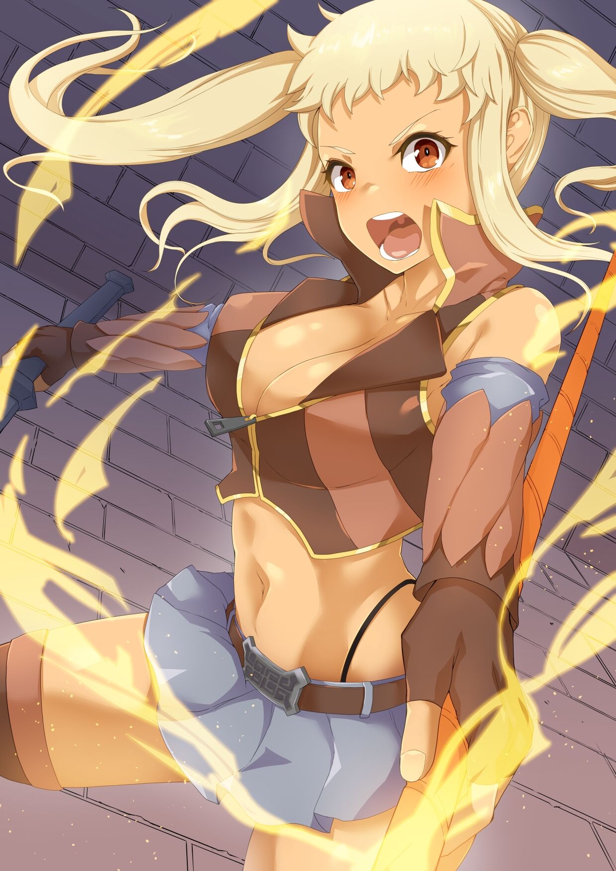 Strong Female Warrior Defeats The Succubus But Becomes A Cumdump Anyway cover