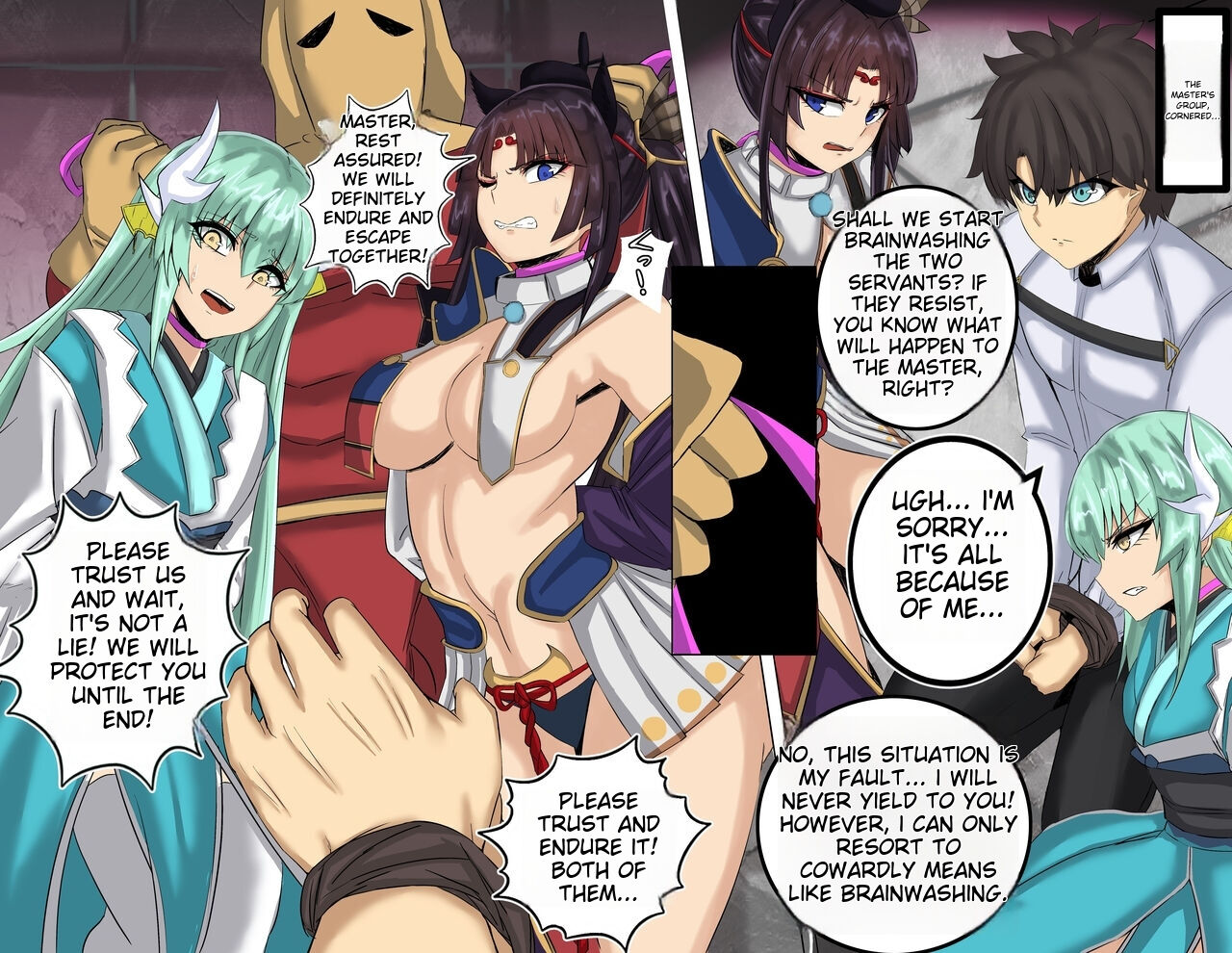 Ushiwakamaru and Kiyohime's Haigre NTR Brainwashing SEX cover